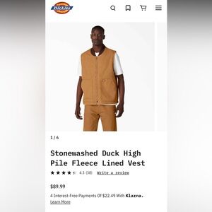 Dickies Vest Brown-Beige